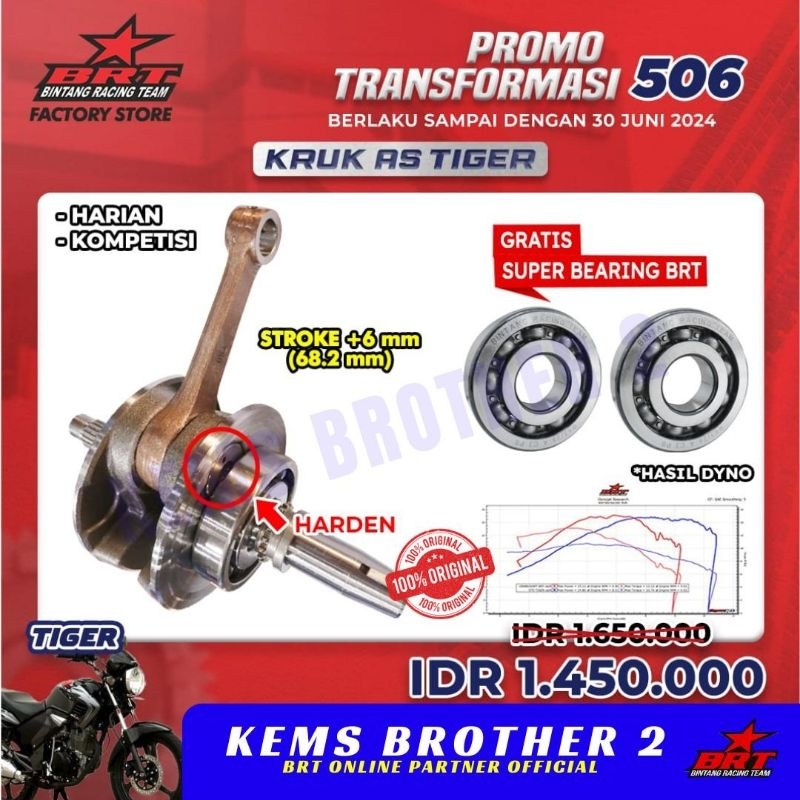 KRUK AS TIGER BRT STROKE UP ORIGINAL BRT FREE BEARING KRUK AS BRT