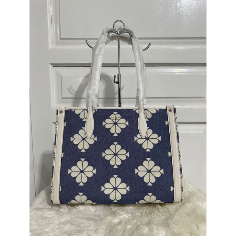 Kate Spade KS Market Tote Flower Halo White Original Authentic
