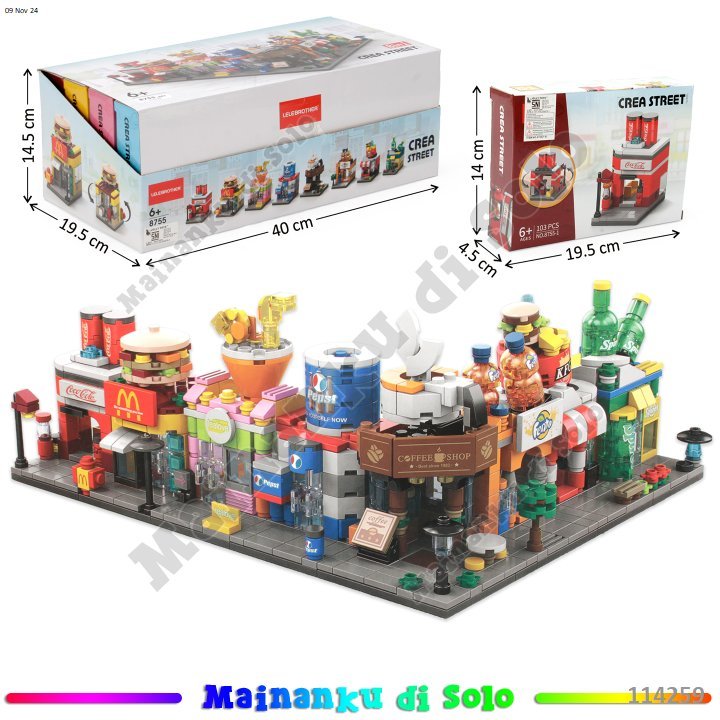 [Mainanku] Mini Block Toko mini block Resto /Toko/Coffe Mainan Anak Mainan anak