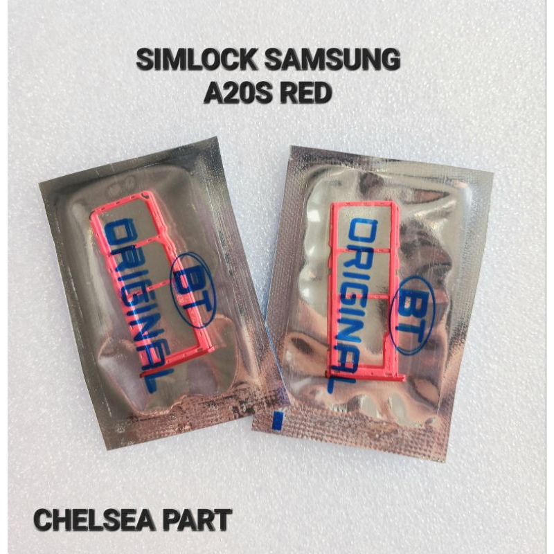 SIMLOCK/SIMTRAY/SLOT SIM SAMSUNG A20S RED
