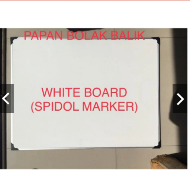 

Papan Tulis bolak - balik Whiteboard BlackBoard 60 x 80 cm / 80 x 60 cm murah