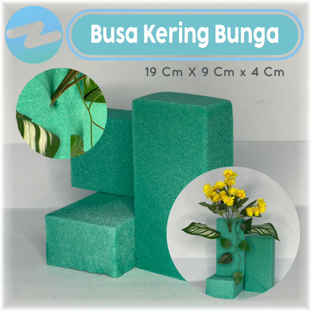 Busa Kering Bunga / Dekorasi Busa Bunga / Tatakan Bunga Dekorasi /Tancapan Bunga Asli Palsu