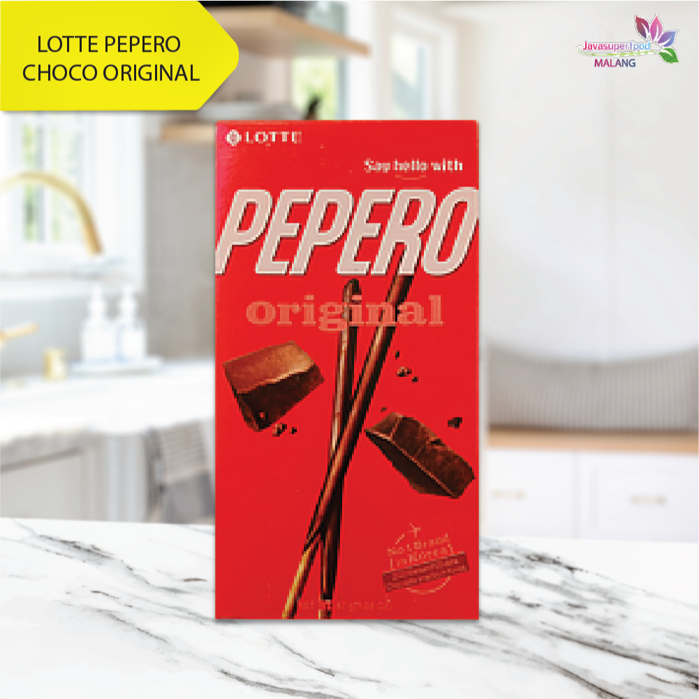 

Lotte Pepero Choco Original 47g/Biskuit Coklat Original Asli Korea