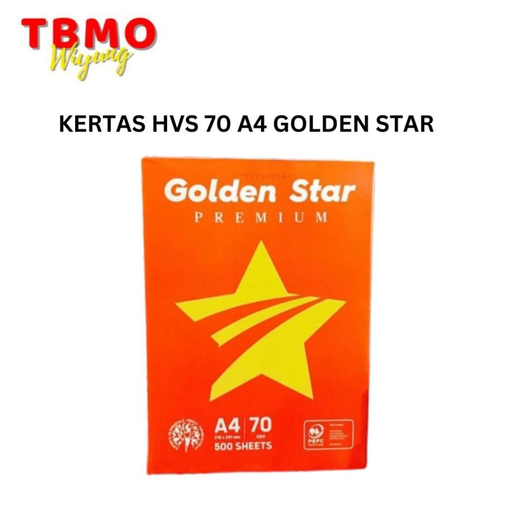 

TBMO KERTAS HVS 70 A4 GOLDEN STAR