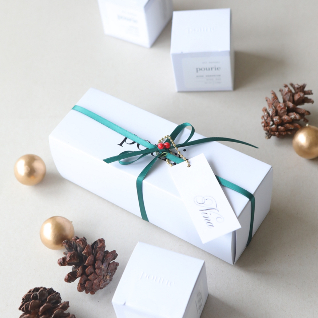 Pourie Noel Soap Bar Set Christmas Hampers 2024 Gift Set Hadiah Natal / Hampers Natal Sabun Natural