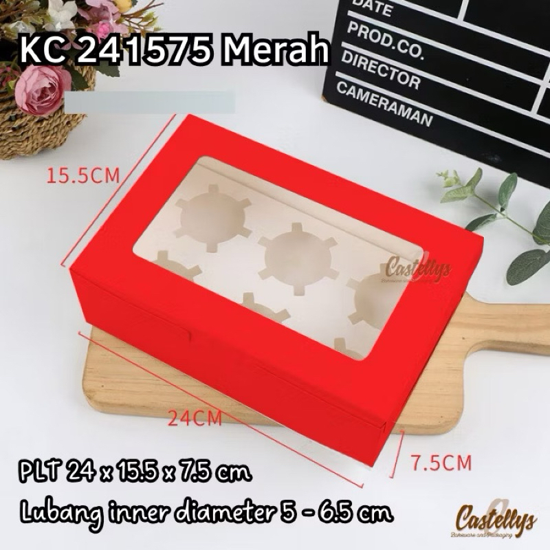 

Kotak kue cupcake isi 6 | kotak egg tart | box cupcake hampers