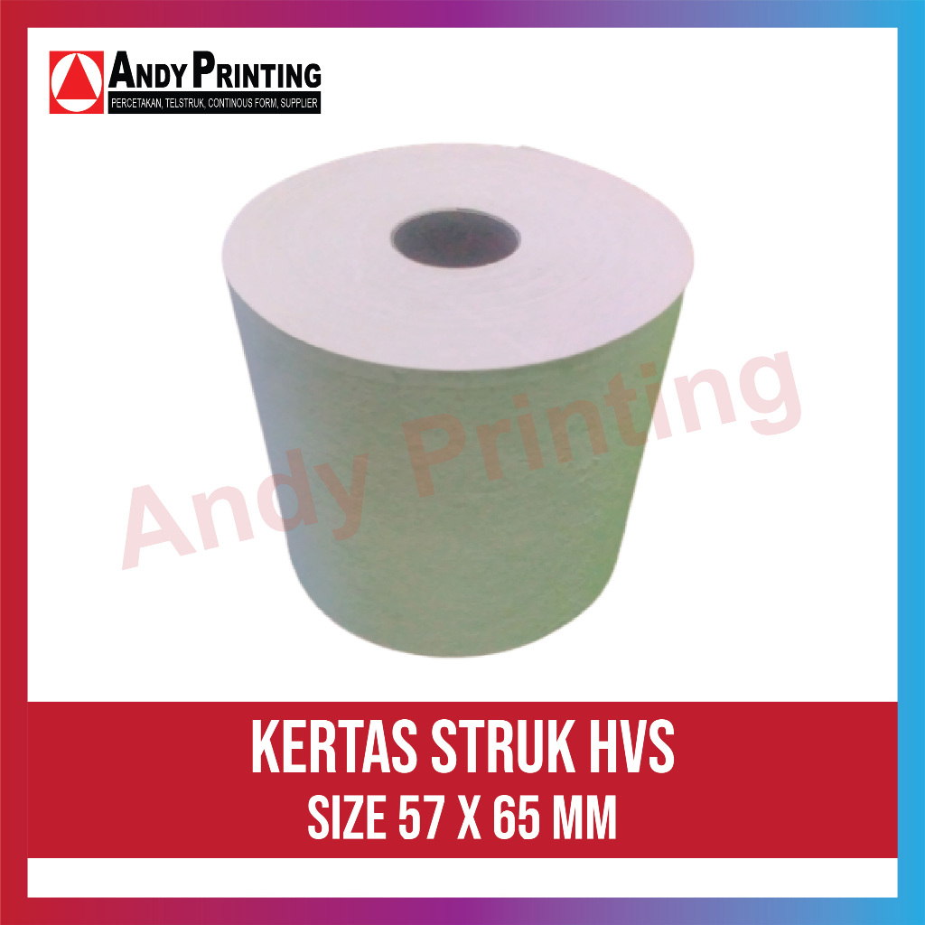 

Kertas Struk Parkir HVS Polos 57x65mm