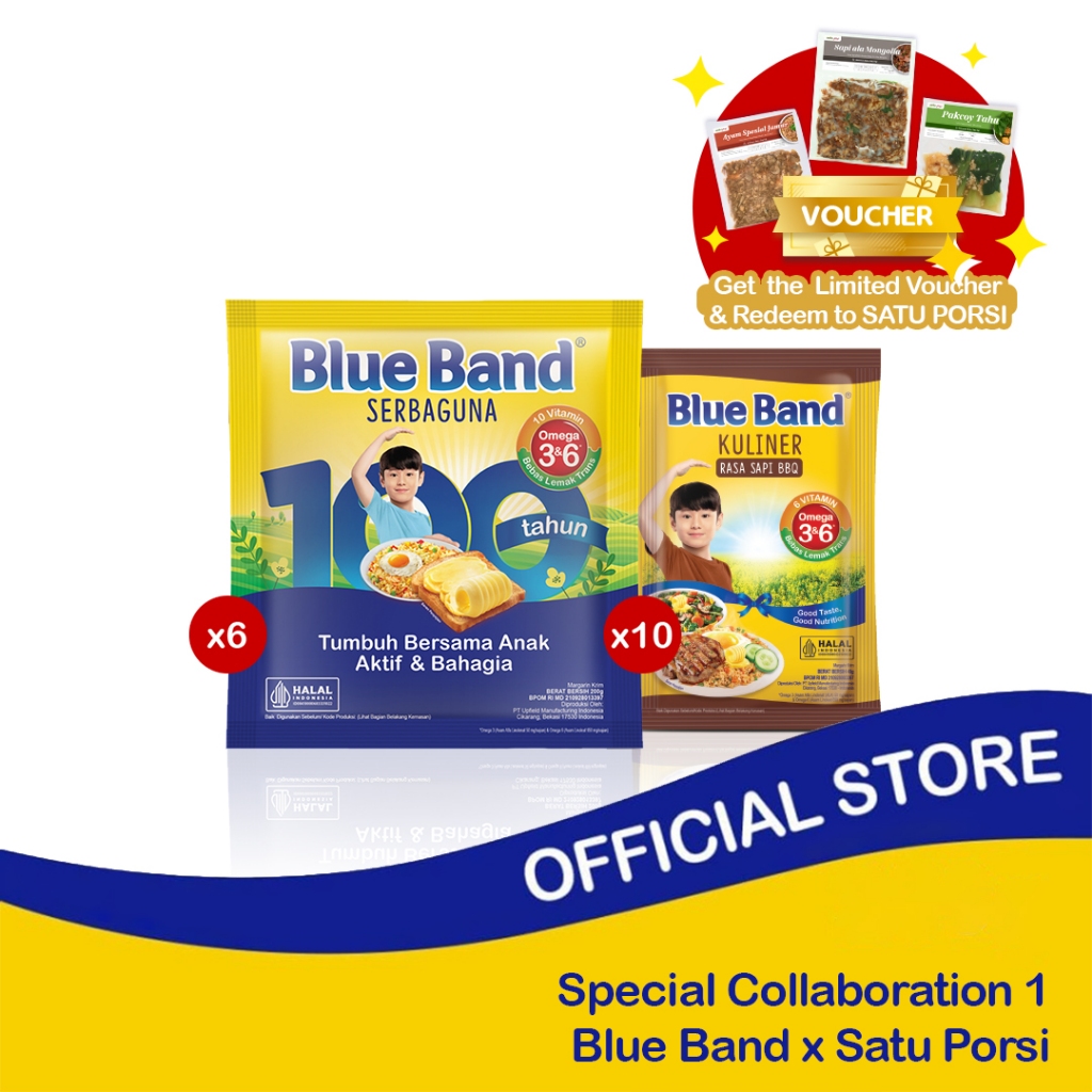 

[Special Collaboration] Blue Band Serbaguna 200gr & Kuliner Sapi x Satu Porsi