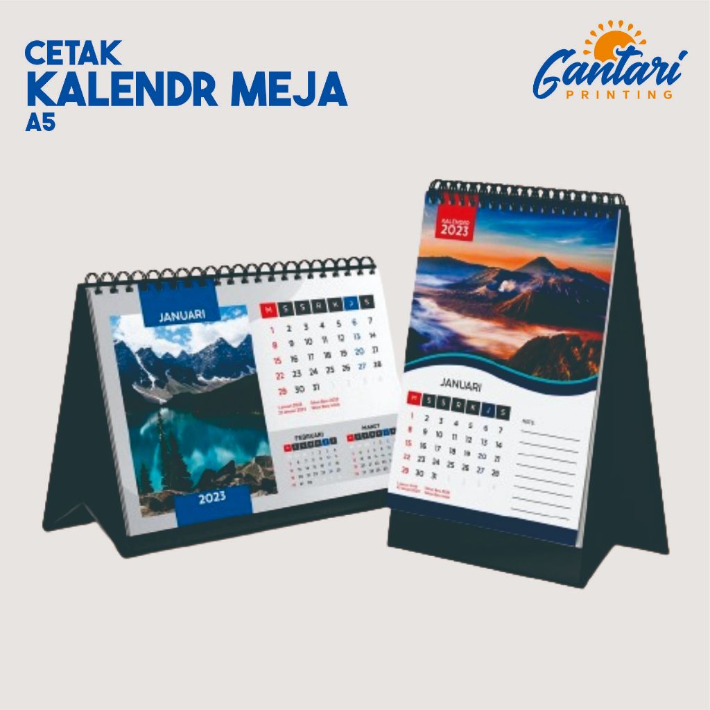 

Cetak Kalender Meja A5 | Cetak Kalender Duduk A5 / Kalender Meja custom