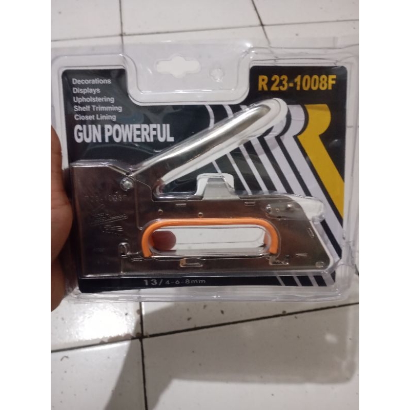 

stapler gun atau staples tembakan tangan manual