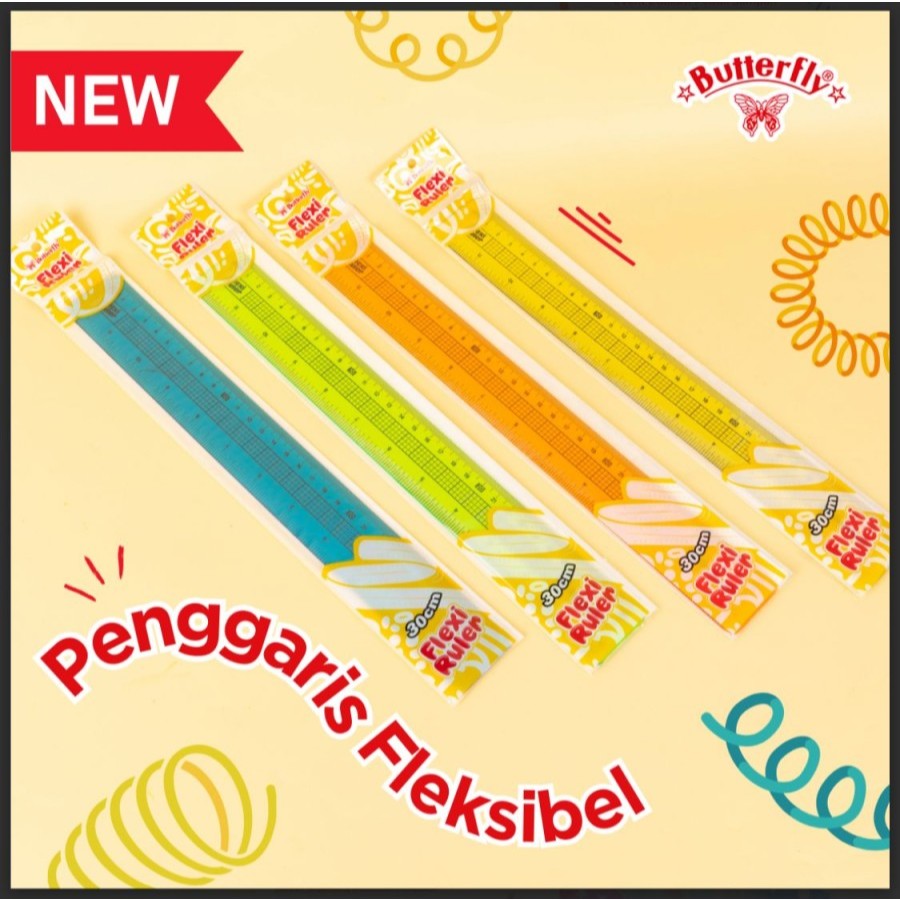 

Penggaris Butterfly 30 CM / BT Flexi Ruler