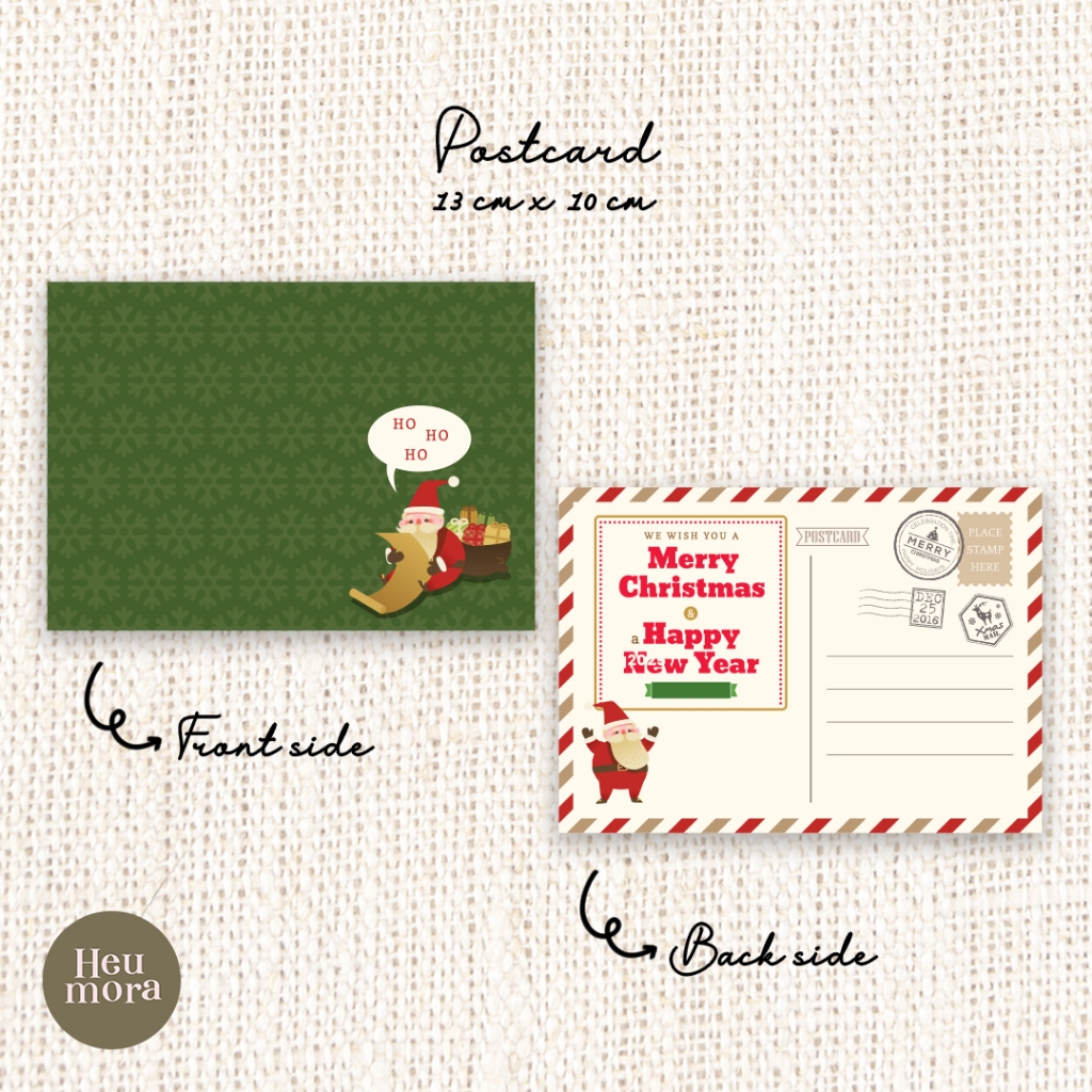 

Christmas Postcard / Kartu Natal Santa Claus