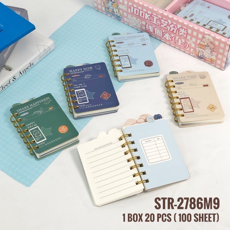 

notebook pembatas memo diary jurnal harian organizer atk murah