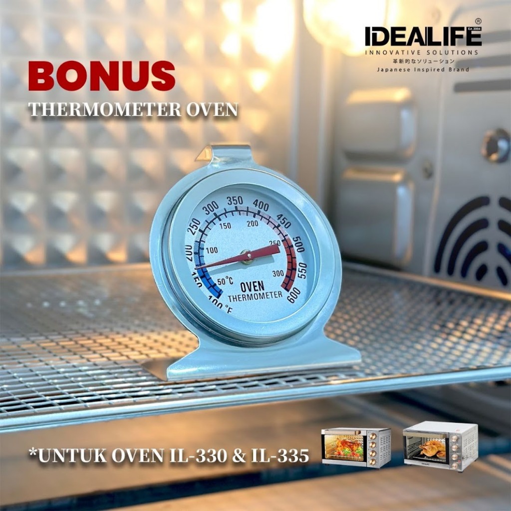 RB OVEN IDEALIFE + AIR FRYER IDEALIFE IL 335 Kapasitas 35 Liter Bisa 6 Fungsi