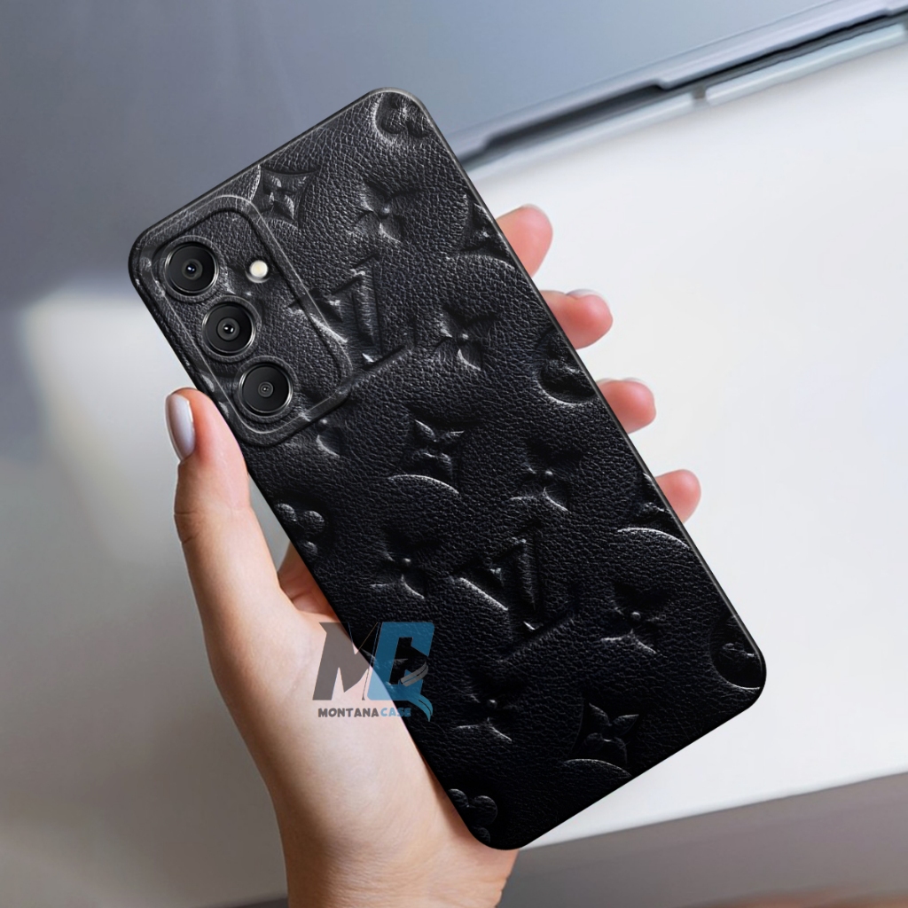MONTANA CASE - Soft Case Samsung Galaxy A16 A15 A55 5G 4G - Casa Fusion Motif LV Liquid Silicone Mic