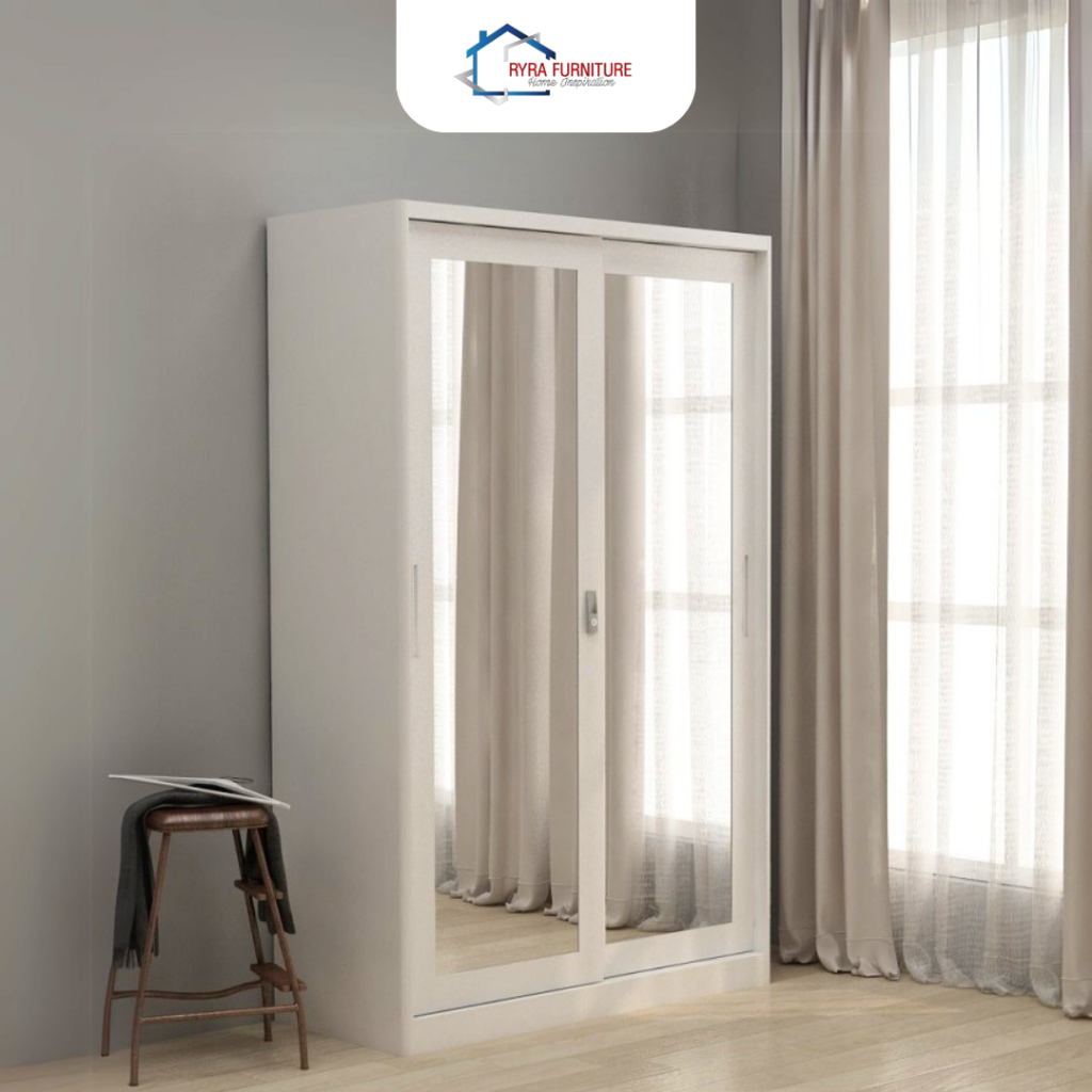 PRO DESIGN - SPIEGEL 120 / LEMARI PAKAIAN BESI FULL CERMIN/LEMARI PAKAIAN BESI MINIMALIS
