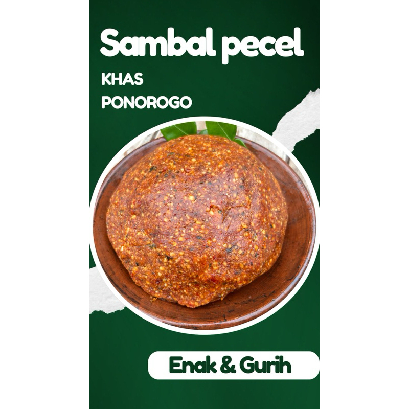 

SAMBEL PECEL KHAS PONOROGO 1 KG PEDAS