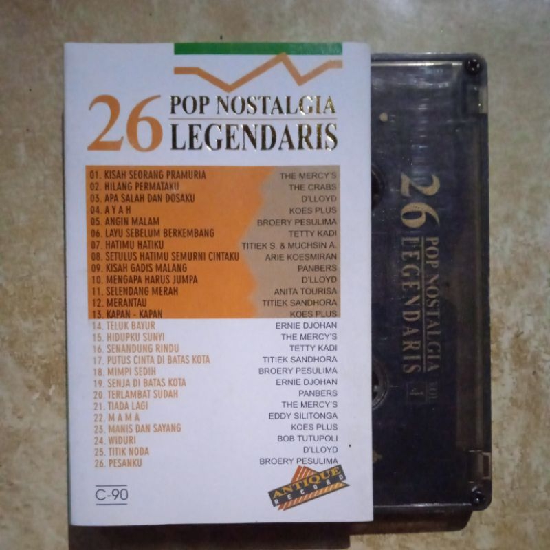 kaset pita 26 pop nostalgia legendaris