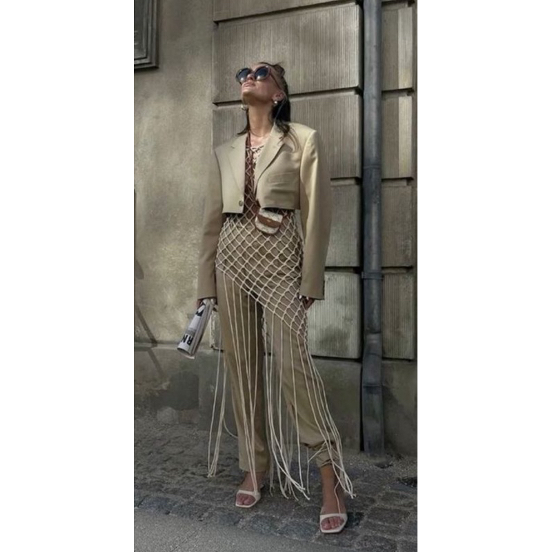 Dress jaring || Rok Pantai || Bohemian style || bohemian chic || Outer jaring || Net Dress || Macram