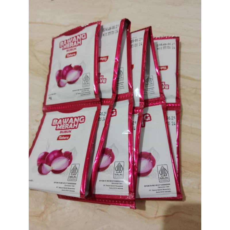 

Tabura Bumbu Instan Bawang Merah Bubuk 1 Renceng isi 12 Sachet