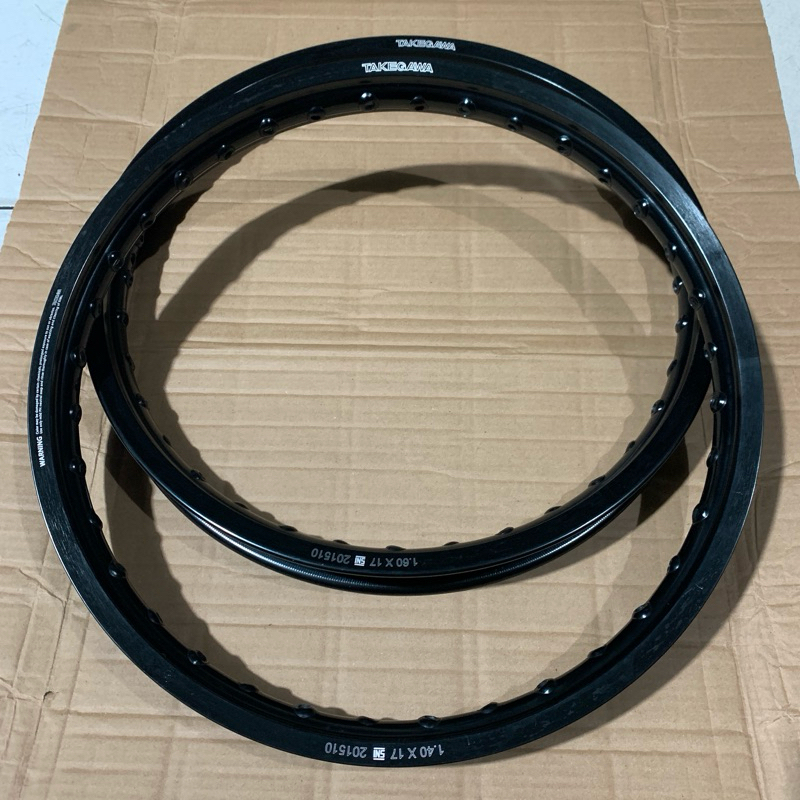 VELG TAKEGAWA HITAM RING 17 UKURAN 140 DAN 160 SEPASANG