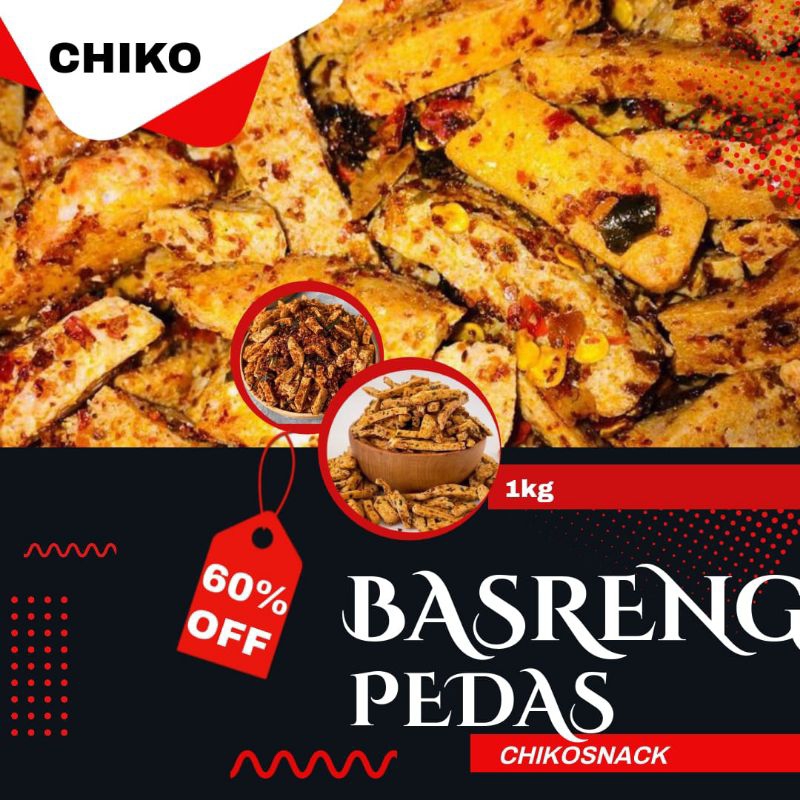 

BASRENG DAUN JERUK 1 KG BUMBU MELIMPAH BASRENG KOIN PEDAS
