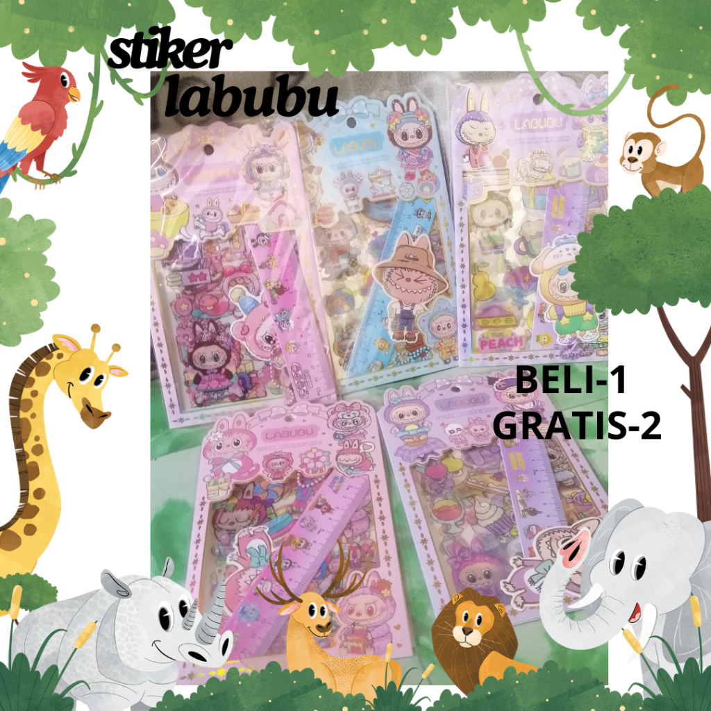 

STIKER Labubu Sz-152 (BELI-1 variasi / GRATIS-2 variasi)