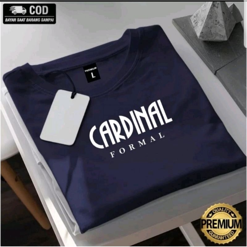 Kaos Cardinal formal tex putih kaos pria wanita