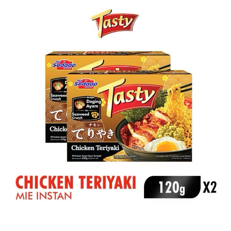 

Sedaap Tasty Mie Instan Chicken Teriyaki 120 gr x2