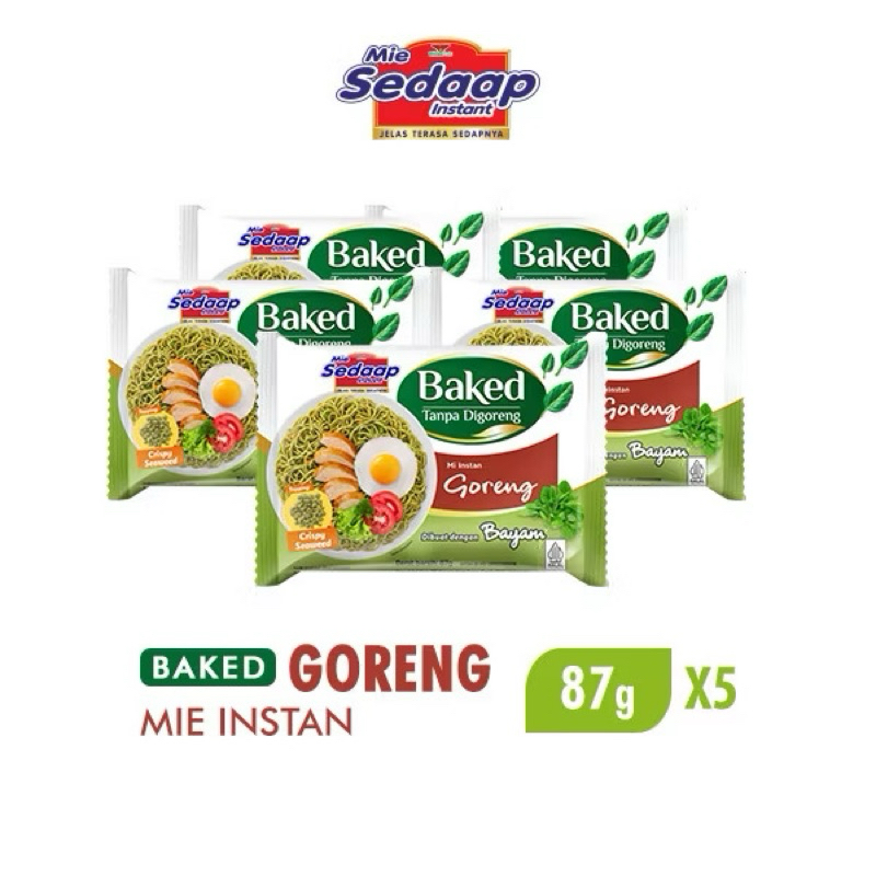 

Sedaap Baked Mie Instan Goreng Bag 87 gr x5