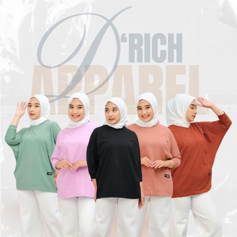 Atasan Batwing Wanita, Kaos Batwing Polos, Batwing model Kelelawar Kekinian, Atasan Batwing Jumbo, K