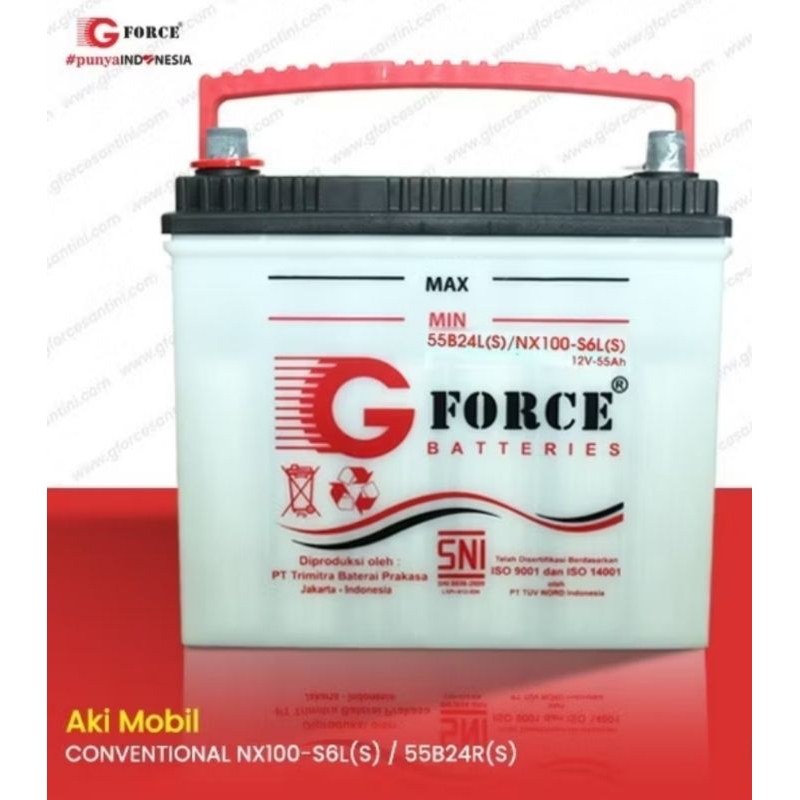 Aki Basah NX100-S6L 55 ah untuk Inova Bensin Livina Yaris
