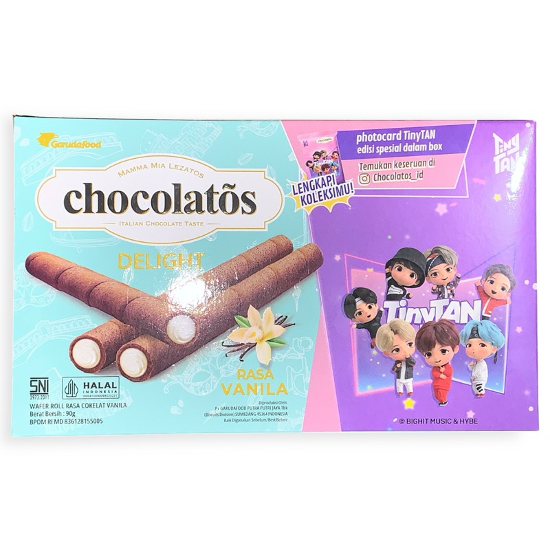 

CHOCOLATOS DELIGHT | EDISI SPESIAL TINY TAN | - RASA VANILA (90g)