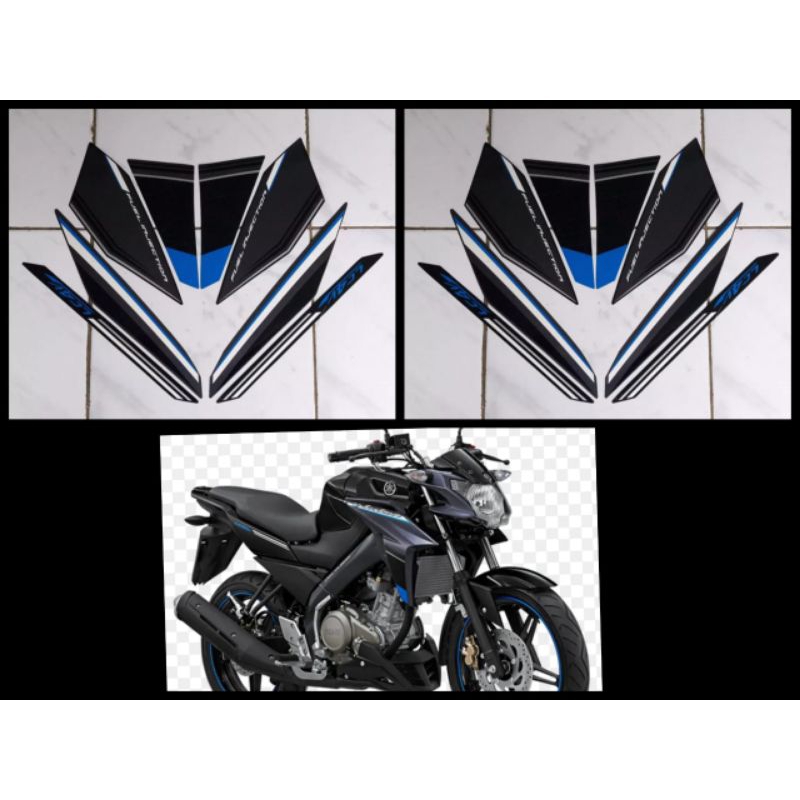 STIKER STRIPING LIS LES POLET PLAT PLISIR BODY MOTOR YAMAHA VIXION 2015 2016 BIRU