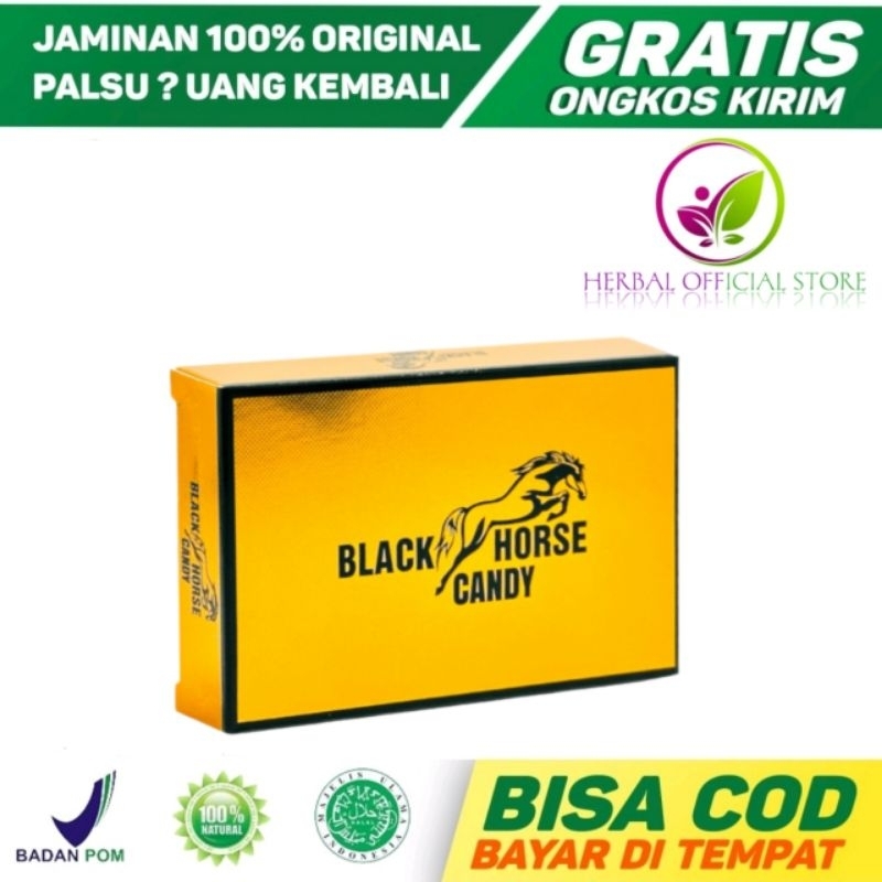 

BLACK HORSE CANDY 1 BOX ISI 12 PCS