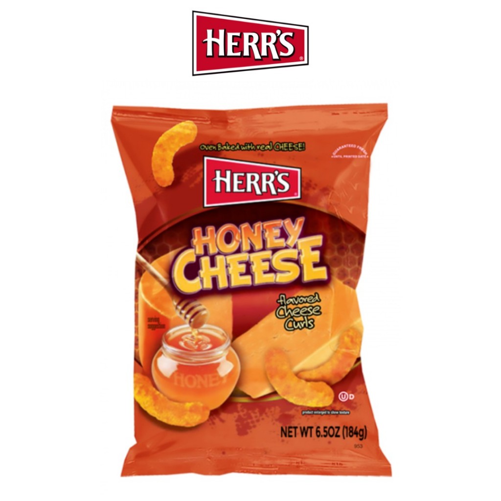 

HERRS HONEY CHEESE CURL 6,5oz Herr's Chips Original Snack