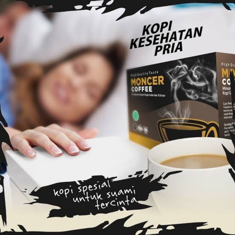 

New Produk Jual Monceer Coffee 1 Box Isi 8 Sachet Original Kopi Herbal Pria Aman Dikonsumsi