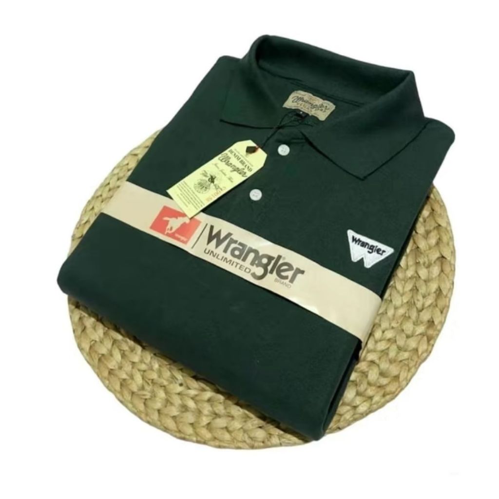 OFFICIAL KAOS KERAH PRIA DEWASA WRANGLER TERBARU M L XL XXL POLO SHIRT ORIGINAL PREMIUM TERBARU