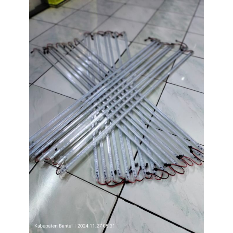 paket dijual lagi per 8 pcs lampu 100 cm hard strip led untuk aquarium etalase ruangan rak furniture