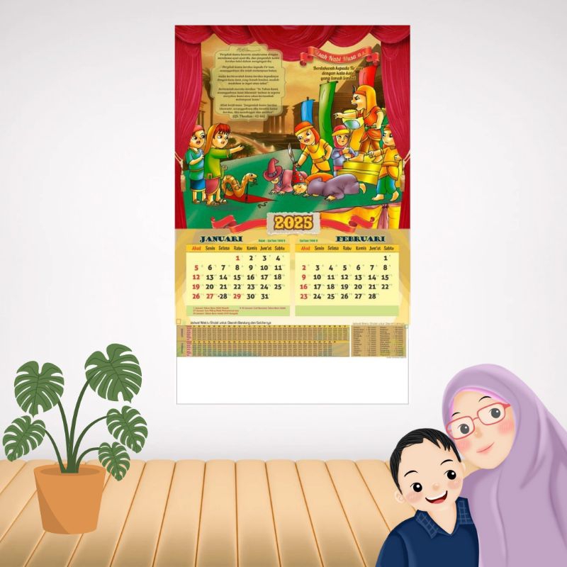 

kalender 2025 lengkap edukasi cerita para nabi