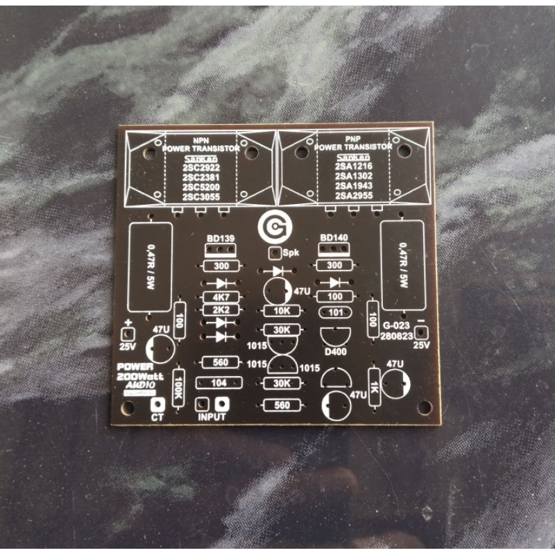 PCB Power OCL 200W Mono G-023.