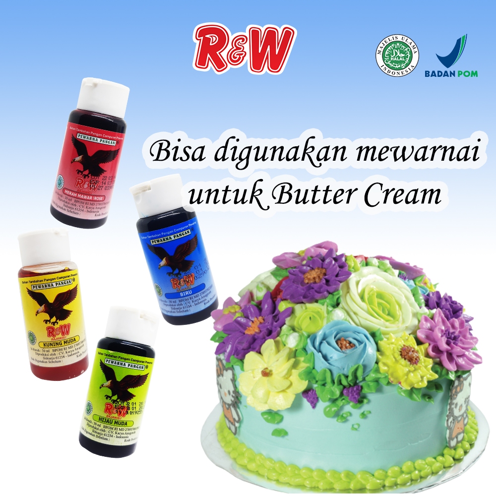 

Pewarna Makan & Minuman 30 ml Rajawali R&W RW untuk Pembuatan Kue - Baking