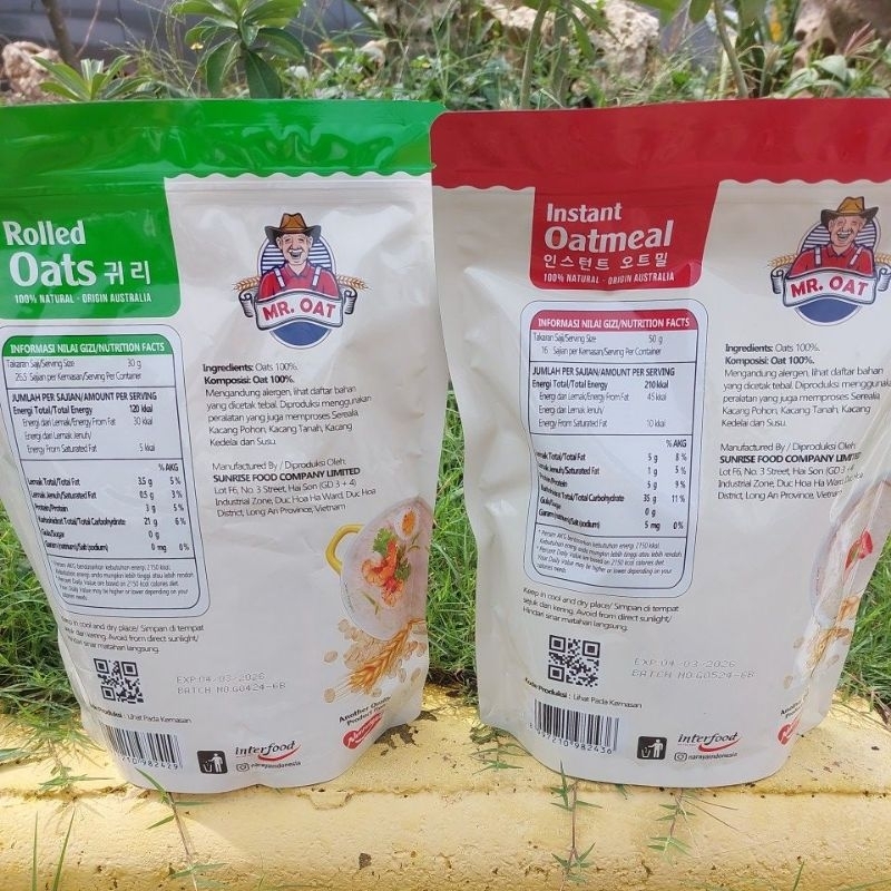 

Lezatoz_Genz Mr.Oat T Oatmeal 800Gr Rolled Oats / Havermut