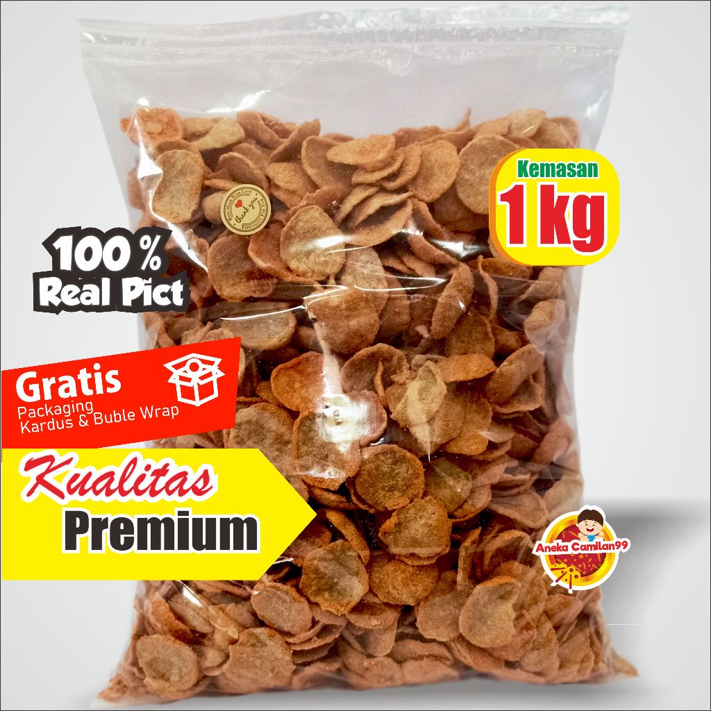 

Basreng koin Pedas 1kg