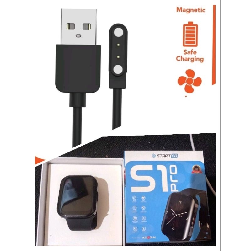Advan Start Go S1 Pro Kabel Charger Magnetic Smartwatch Advan S1 V2 S2 Pro S1 Pro advan S3 Start Go 