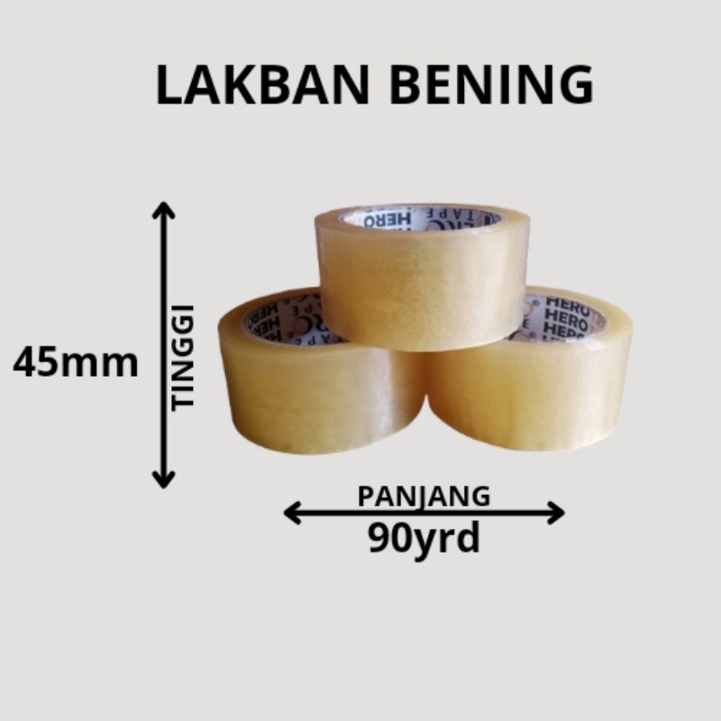 

LAKBAN BENING 45mm X 72yrd