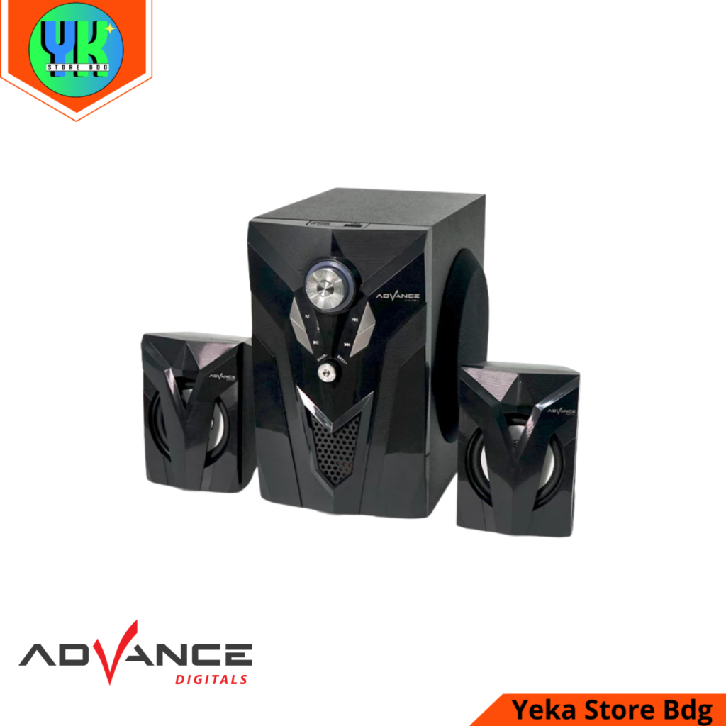 SPEAKER ADVANCE BLUETOOTH M10BT (Speaker dengan 2 satelit dan 1 subwoofer)