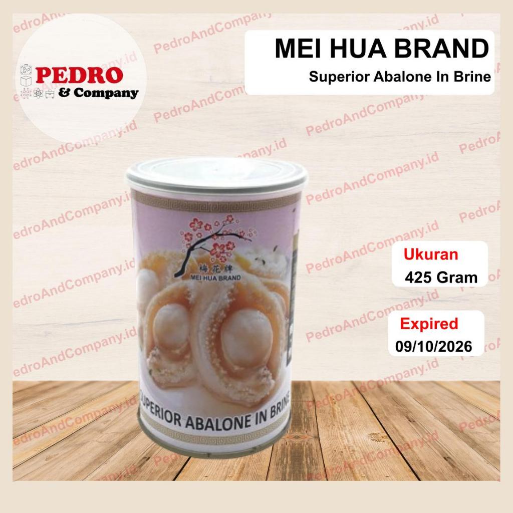 

Mei hua brand superior abalone in brine (isi 6PC) 425 gram - pauhi