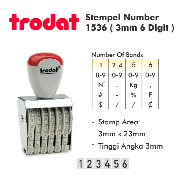 

Stempel Angka 3mm 6 Digit