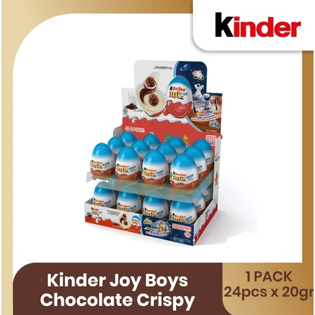 

KINDER JOY BOYS/GIRL CHOCOLATE CRISPY 20gr, 1 BOX